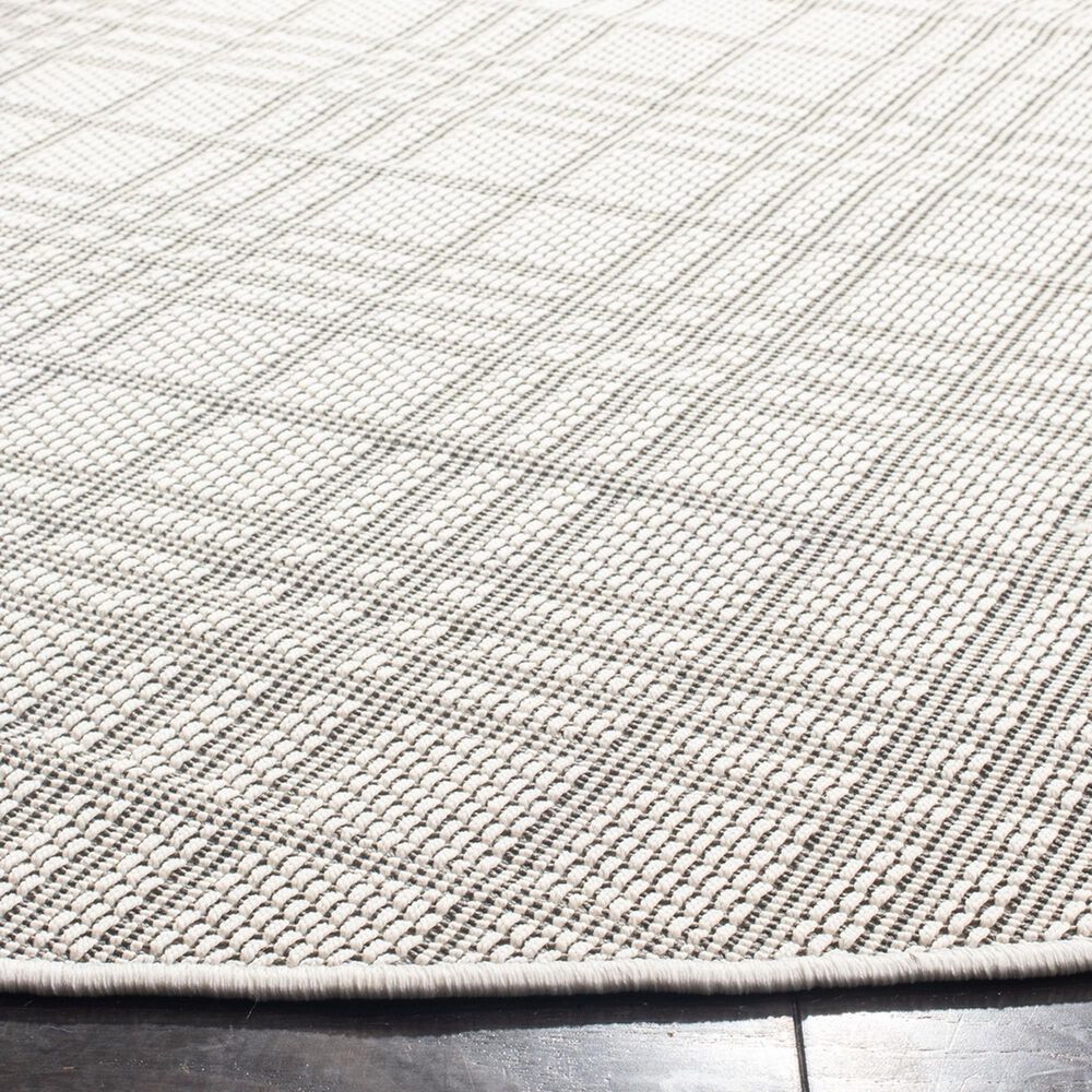 Safavieh Bermuda BMU802A 6&#39;7&quot; Round Ivory and Light Grey Indoor/Outdoor Area Performance Rug, , large