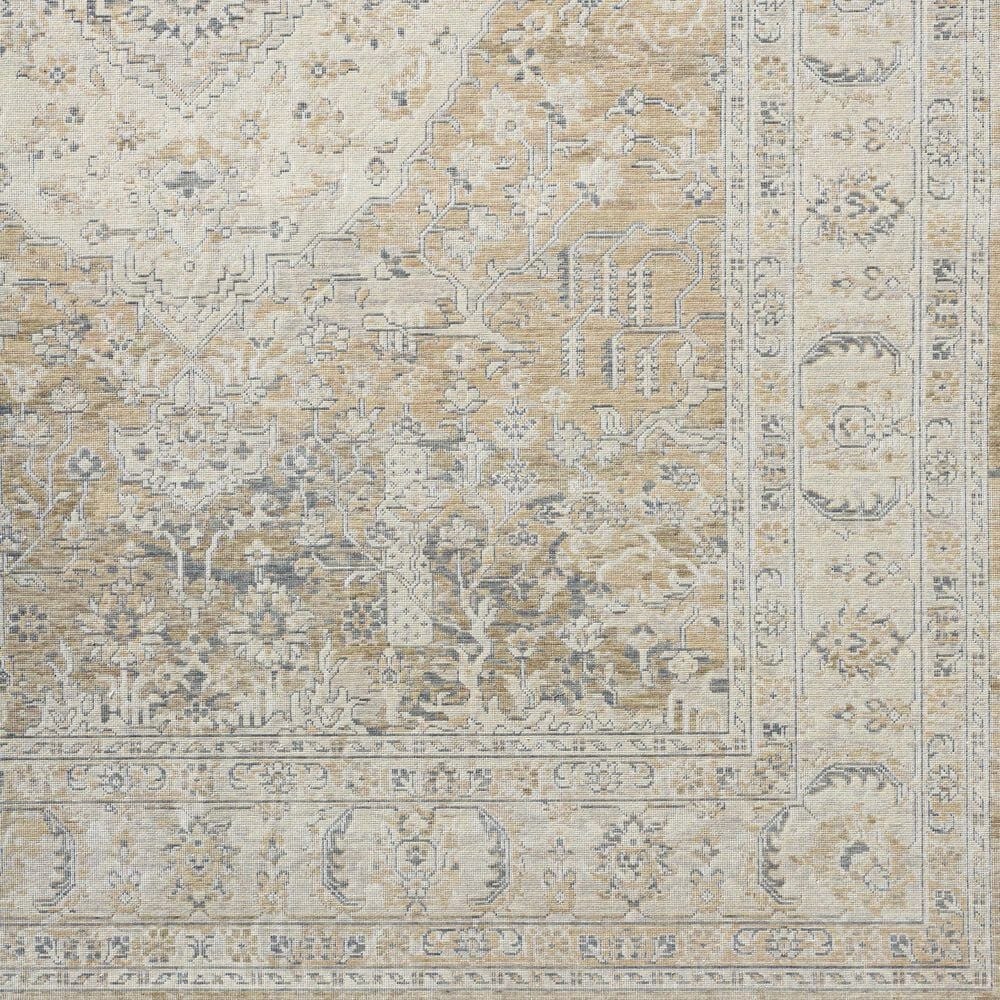 Surya Once Upon a Time Ivory, Tan, Light Gray, Gray and Light Brown 2&#39;11&quot; x 9&#39;10&quot; Runner, , large