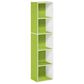 HOMLUX 5-Tier Cube Open Shelf Storage Organizer Bookcase in Green and White, , large