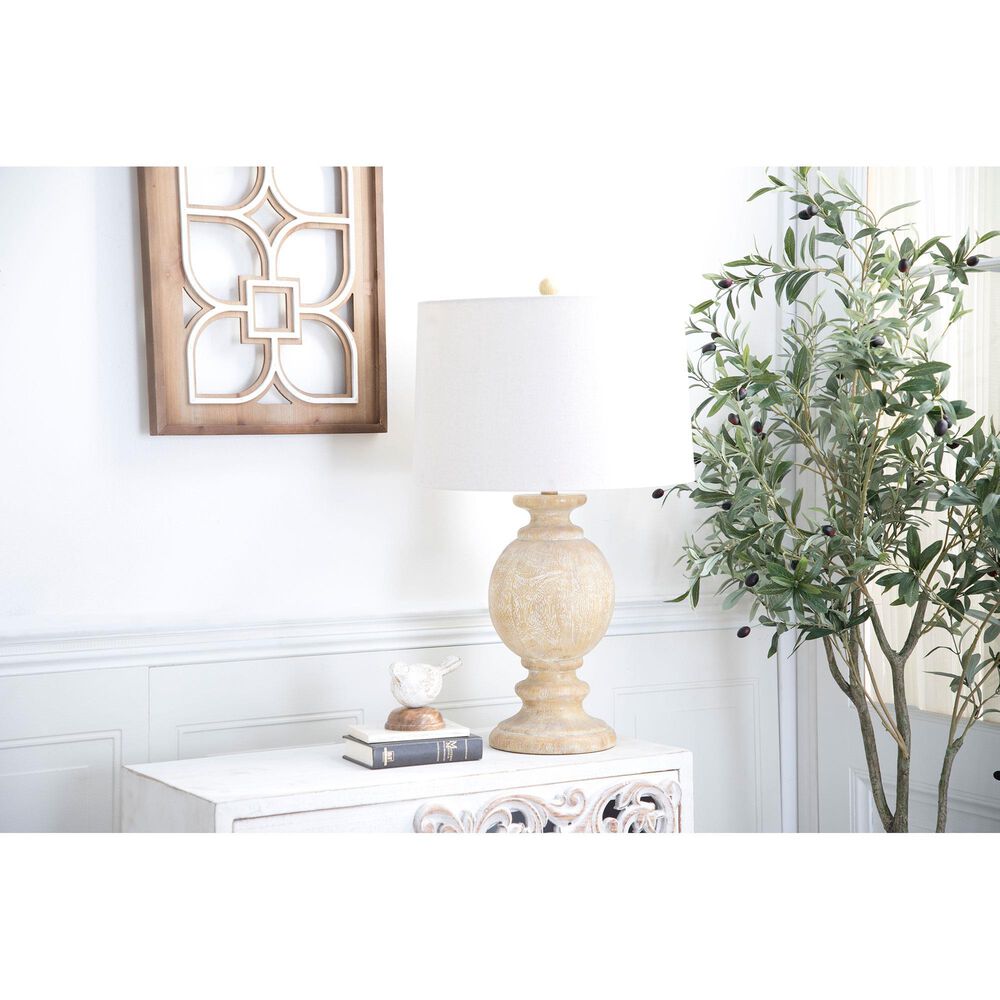 Maple and Jade 8&quot; x 28&quot; Table Lamp in Beige &#40;Set of 2&#41;, , large