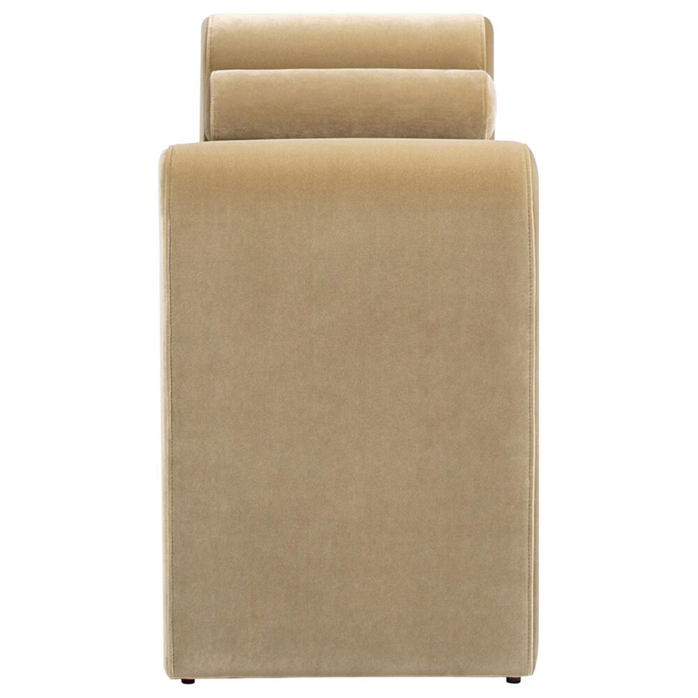 Jennifer Taylor Home Mason Arched Arm Bench with Bolster Pillows in Camel Brown Beige, , large