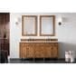 James Martin Vanities Brittany 72" Double Bathroom Vanity in Saddle Brown with 3 cm Carrara White Marble Top and Rectangle Sinks, , large