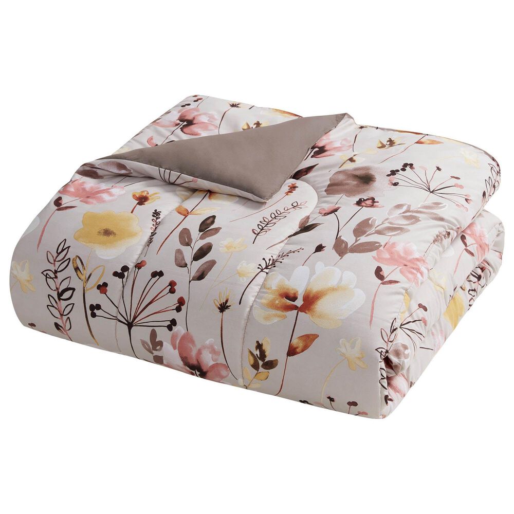 BCP Home Zoa 4-Piece Full/Queen Comforter Set in Taupe, , large