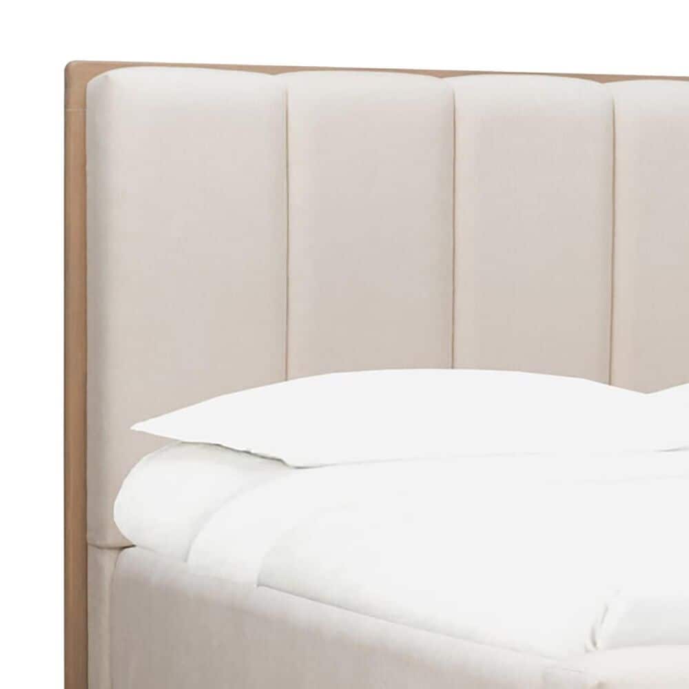 Urban Home Gardenia Queen Upholstered Bed in Chai, , large