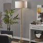 Adesso Madeline Floor Lamp in Natural and Antique Brass, , large