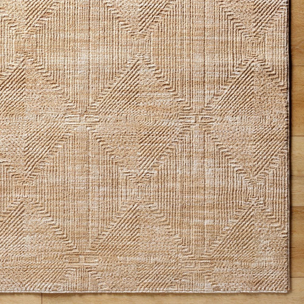 Surya Masterpiece MPC-2312 Beige, Tan and Medium Brown 2&#39;7&quot; x 7&#39;3&quot; Runner, , large
