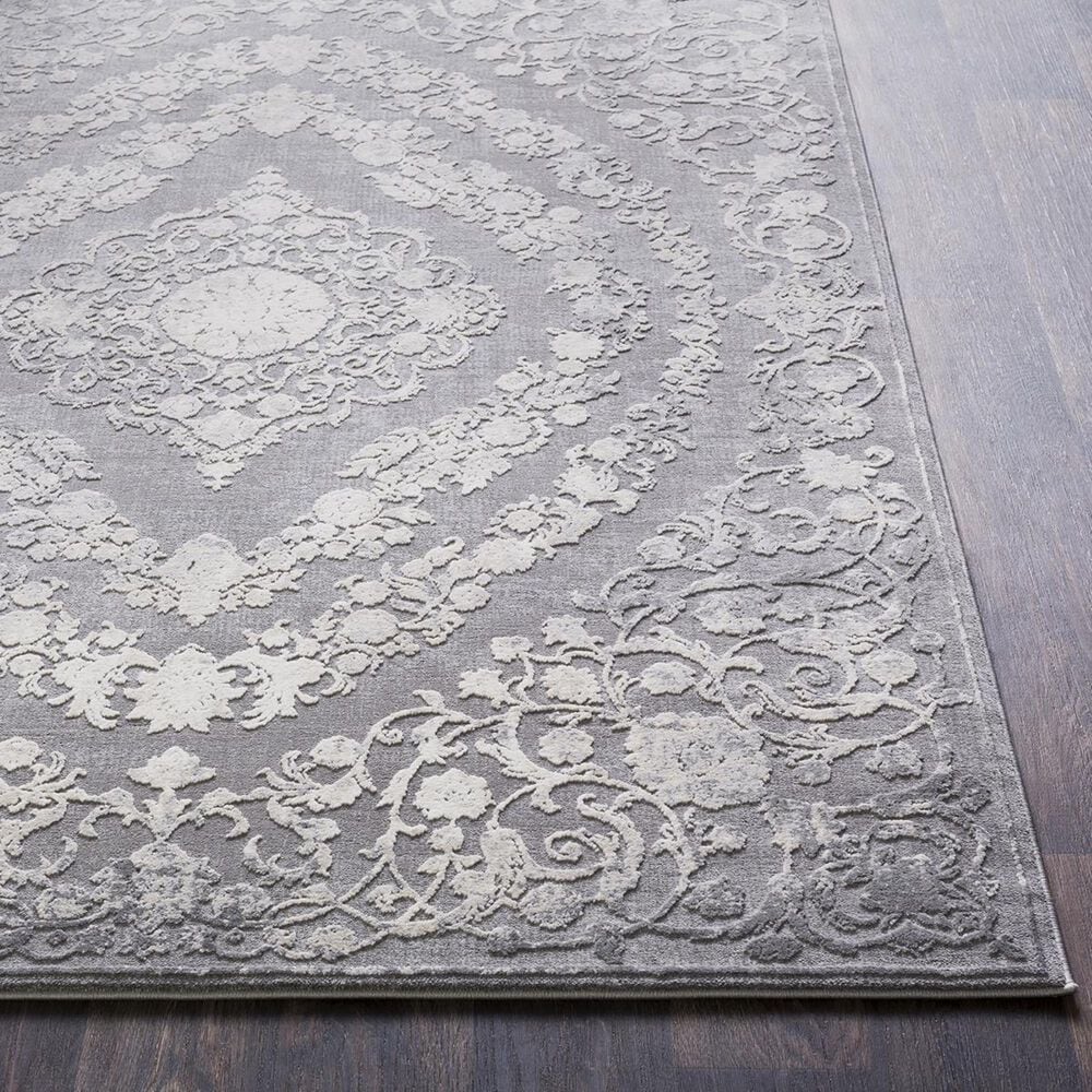Surya Tibetan TBT-2301 7&#39;10&quot; x 10&#39;3&quot; Medium Gray and Charcoal Area Rug, , large