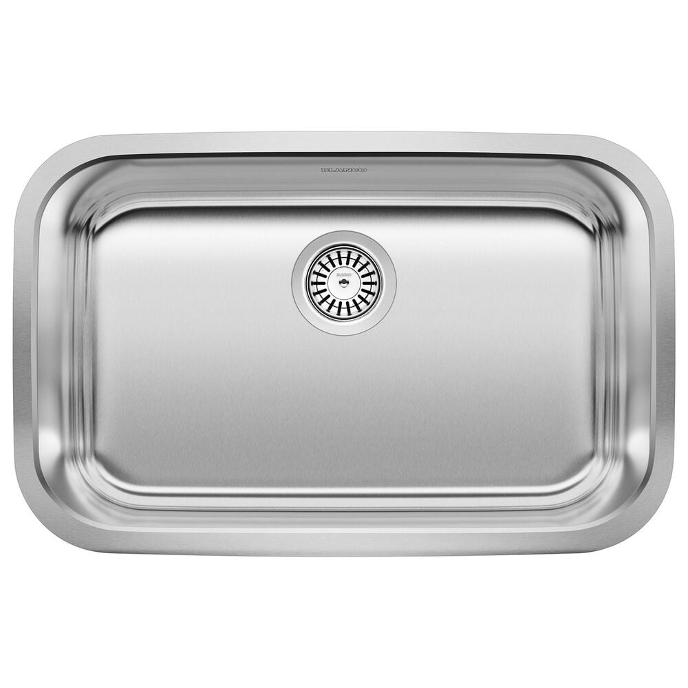 Blanco Stellar 28" ADA Single Bowl Kitchen Sink in Stainless Steel, , large