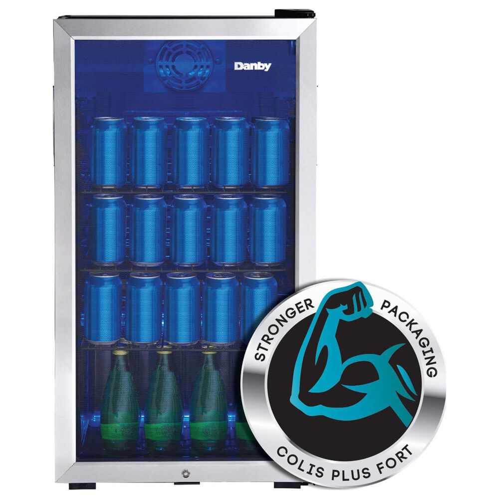 Danby 3.1 Cu. Ft. Beverage Center in Stainless Steel, , large