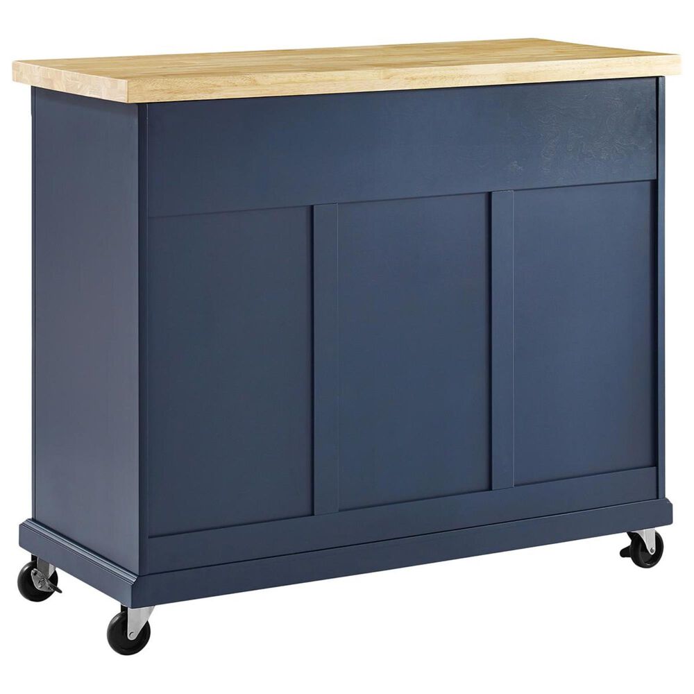 Crosley Furniture Madison Kitchen Cart in Navy, , large