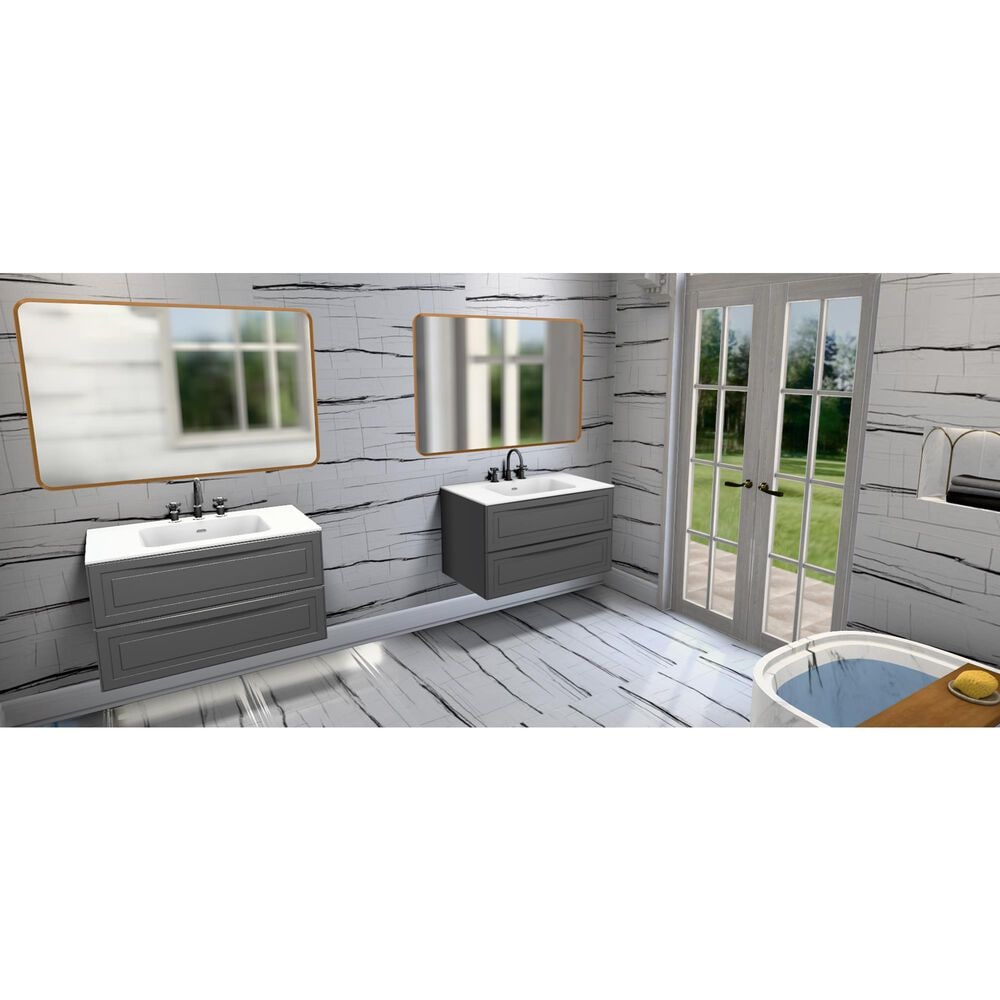 Soho Studio Luna Sahara White 24" x 48" Polished Porcelain Tile, , large