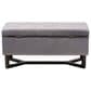 Baxton Studio Esther Storage Ottoman in Grey, , large