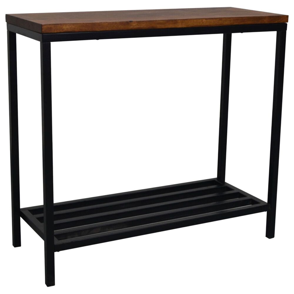 Carolina Chair and Table Ryan Console in Chestnut and Black, , large