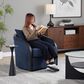 LumiSource Gemma Swivel Accent Chair in Blue Indigo, , large