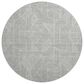 Dalyn Rug Company The Reserve TR14 Gray 8" Round Indoor/Outdoor Area Rug, , large