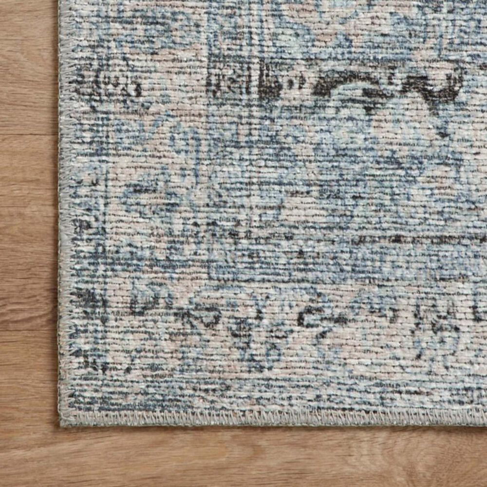 Amber Lewis x Loloi Billie 2'3 x 3'9 Denim and Blush Area Rug