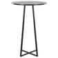 LumiSource Cosmo Bar Table in Black Metal and Black Wood, , large