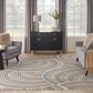Nourison Astra Machine Washable 9" x 12" Ivory and Multicolor Area Rug, , large