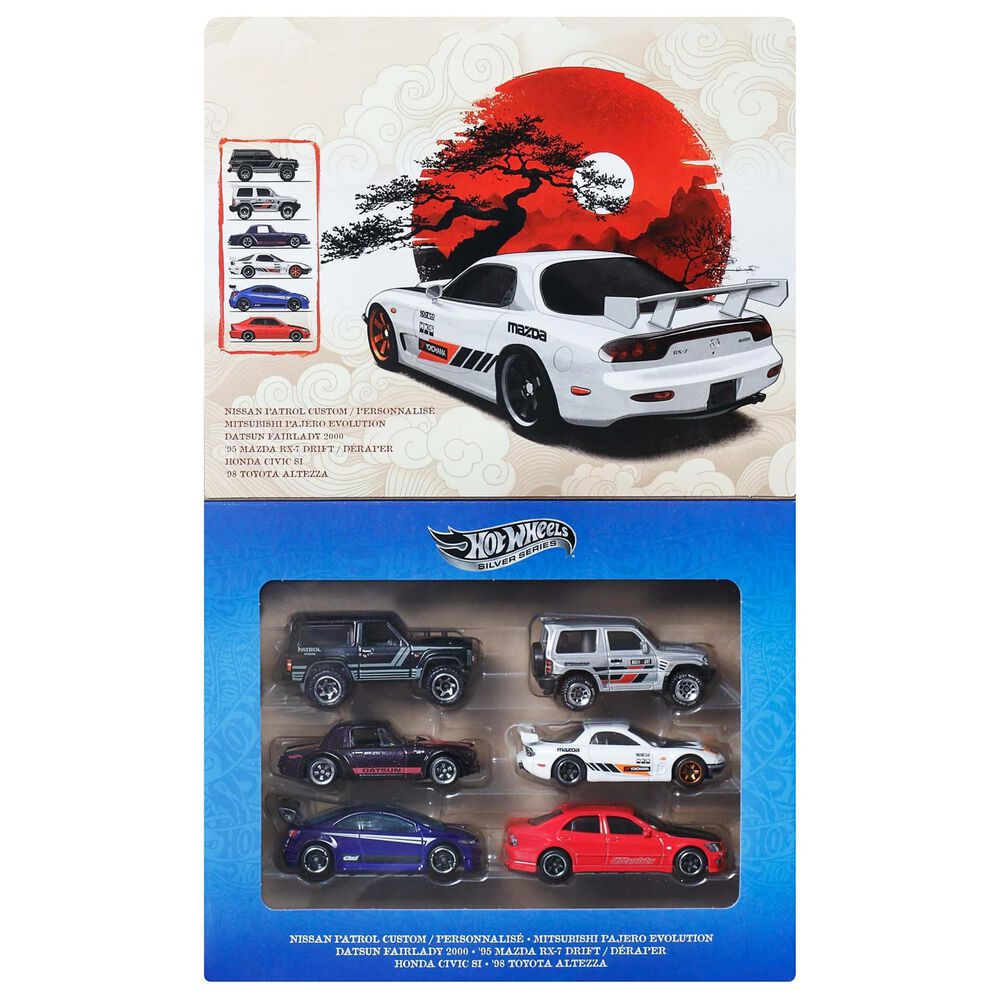 Hot Wheels Streets of Japan Collectible Vehicles 6-Pack, , large