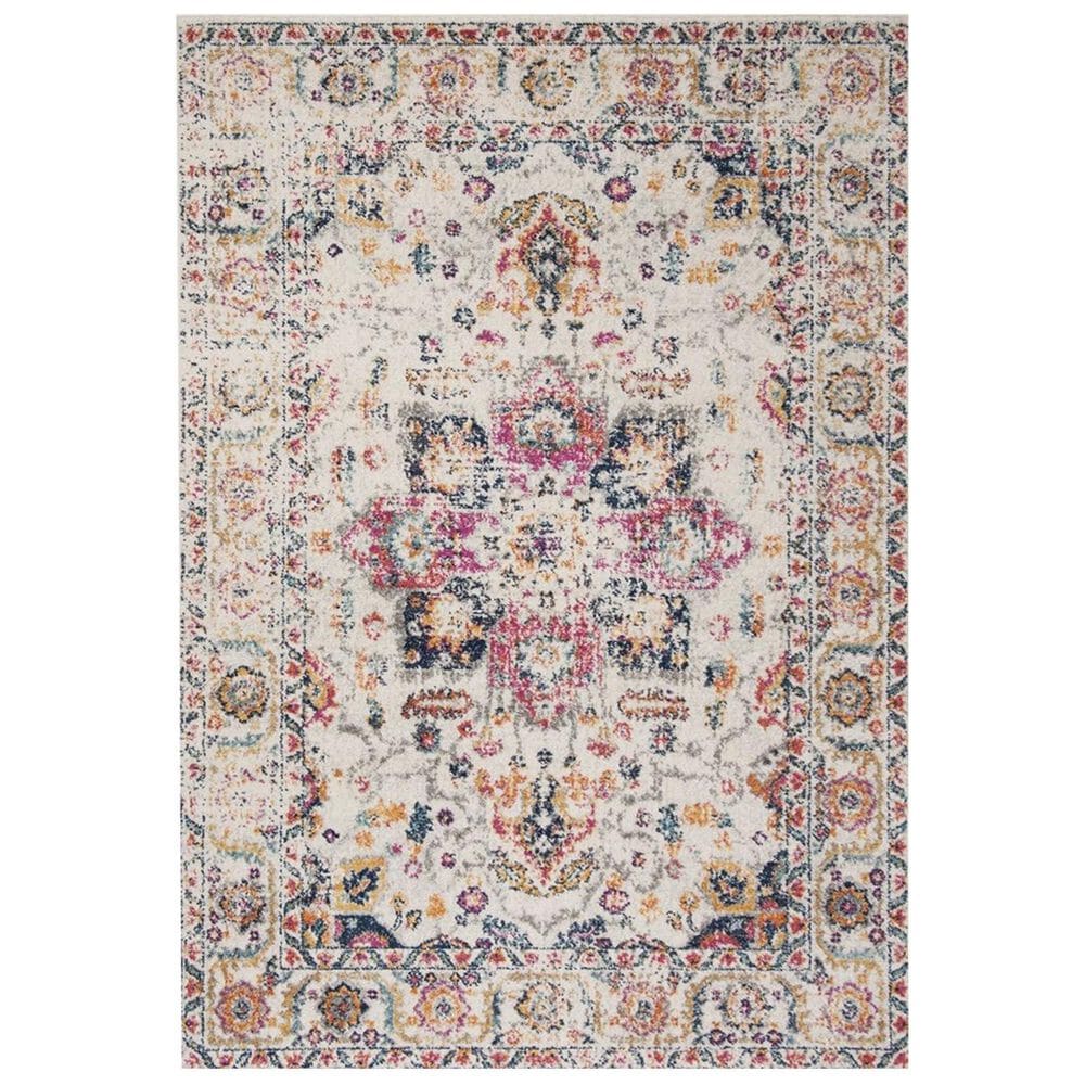 Safavieh Madison MAD603R 4" x 6" Fuchsia and Ivory Area Rug, , large