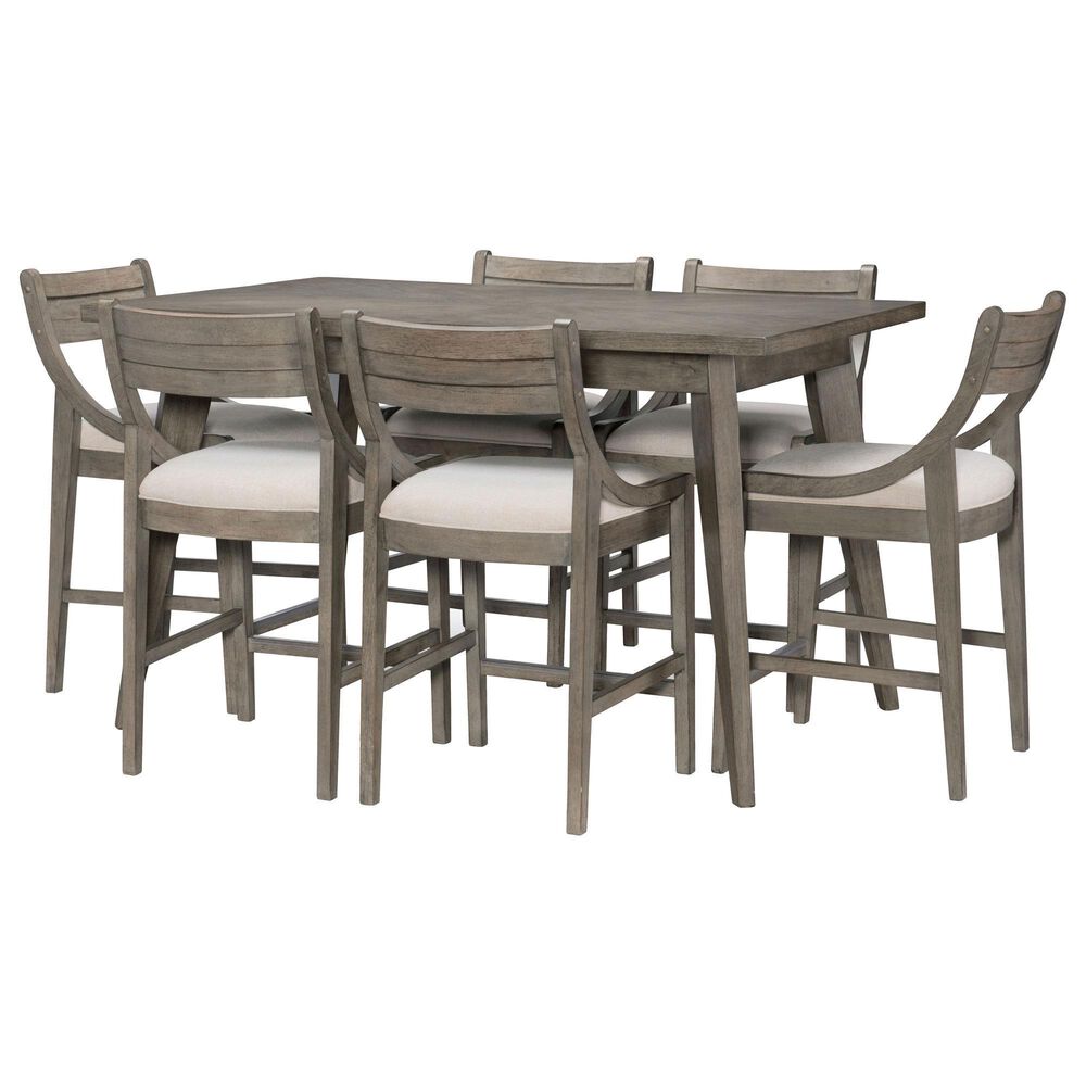 Legacy Classic Greystone 7-Piece Dining Room Set in Ash Brown, , large