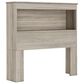 Lemoore Essential Twin Bookcase Headoard in Swedish Grey Elm, , large