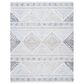 Safavieh Micro-Loop 9" x 12" Ivory and Grey Area Rug, , large