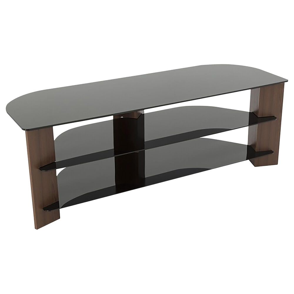 AVF Group Varano 55" Corner TV Stand in Walnut and Black, , large