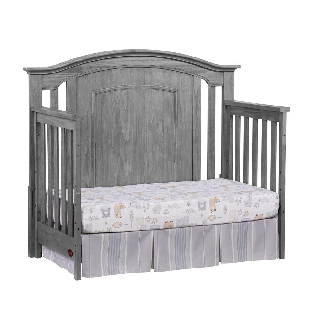 Oxford Village Willowbrook 2- Piece Nursery Set with 4- In- 1 Convertible Crib and Dresser in Graphite Gray, , large