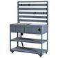 HOMLUX 41.7"" Outdoor Rolling Kitchen Island in Gray, , large