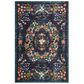 Rifle Paper Co. Palais PAL-03 3"9" x 5"9" Black Area Rug, , large