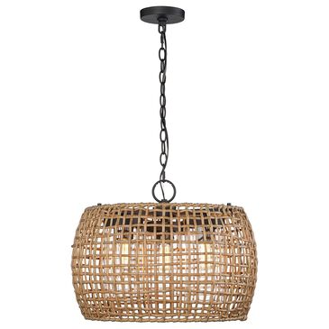Golden Lighting Piper 3-Light Outdoor Pendant in Black, , large