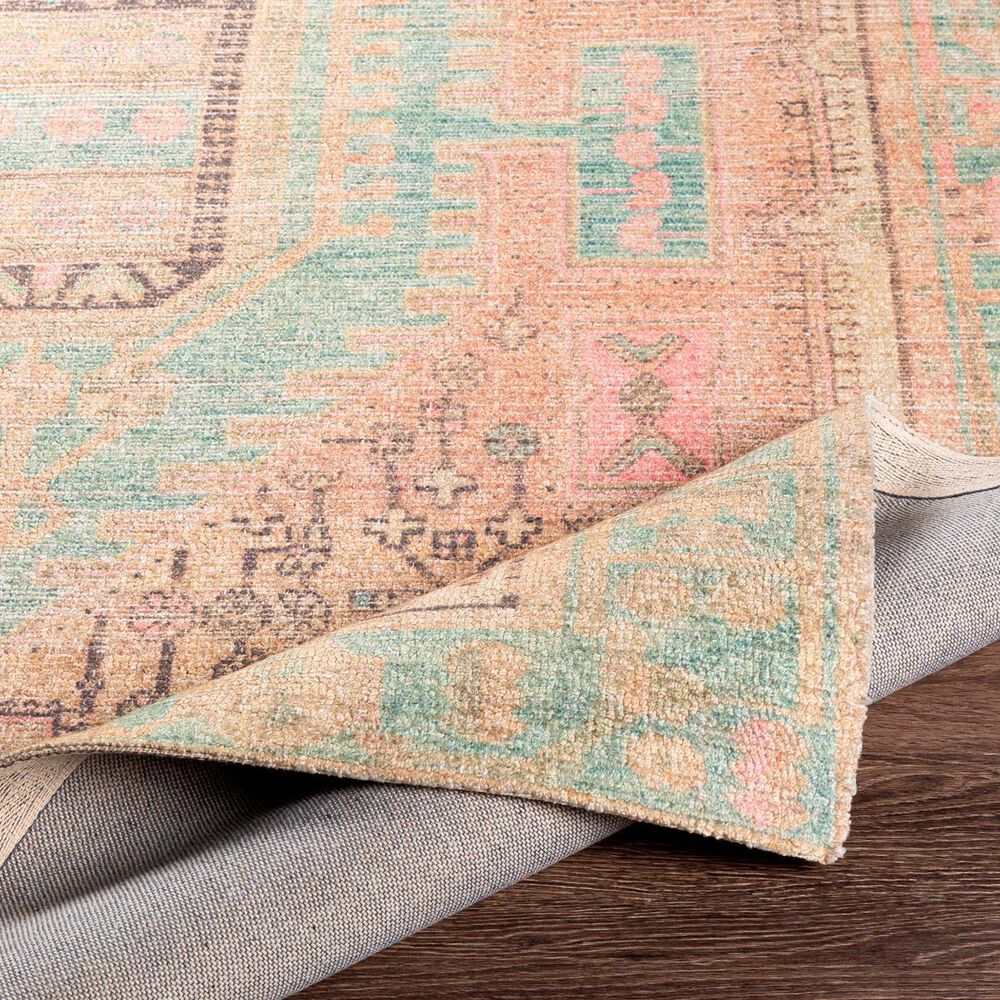 Surya Unique UNQ-2305 2&#39; x 3&#39; Pink, Lime, Charcoal and Green Area Rug, , large