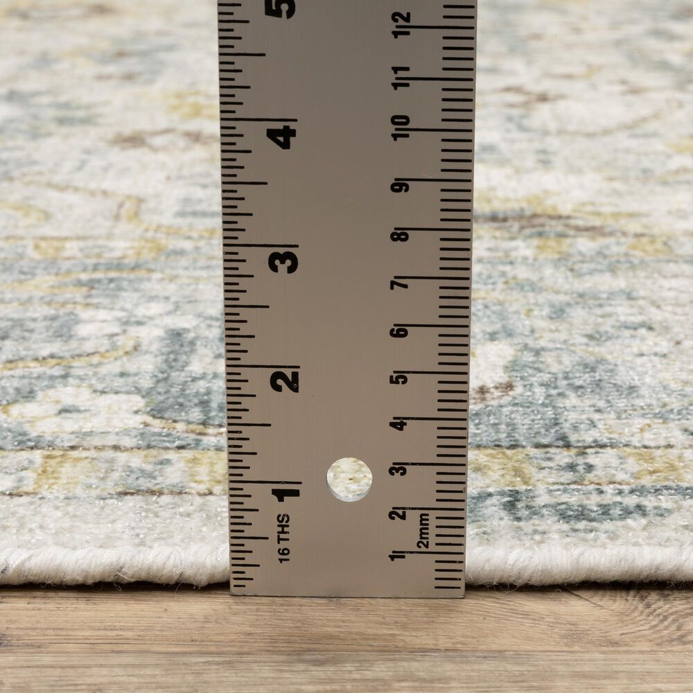 Oriental Weavers Windham WIN06 Ivory and Blue 9&#39; x 12&#39; Area Rug, , large