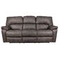 HomeStretch Rhino Manual Reclining Sofa in Pewter, , large