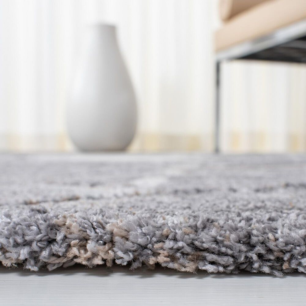 Safavieh Cyrus Shag CYR114G 4&#39;5&quot; x 6&#39;5&quot; Grey and Beige Area Rug, , large
