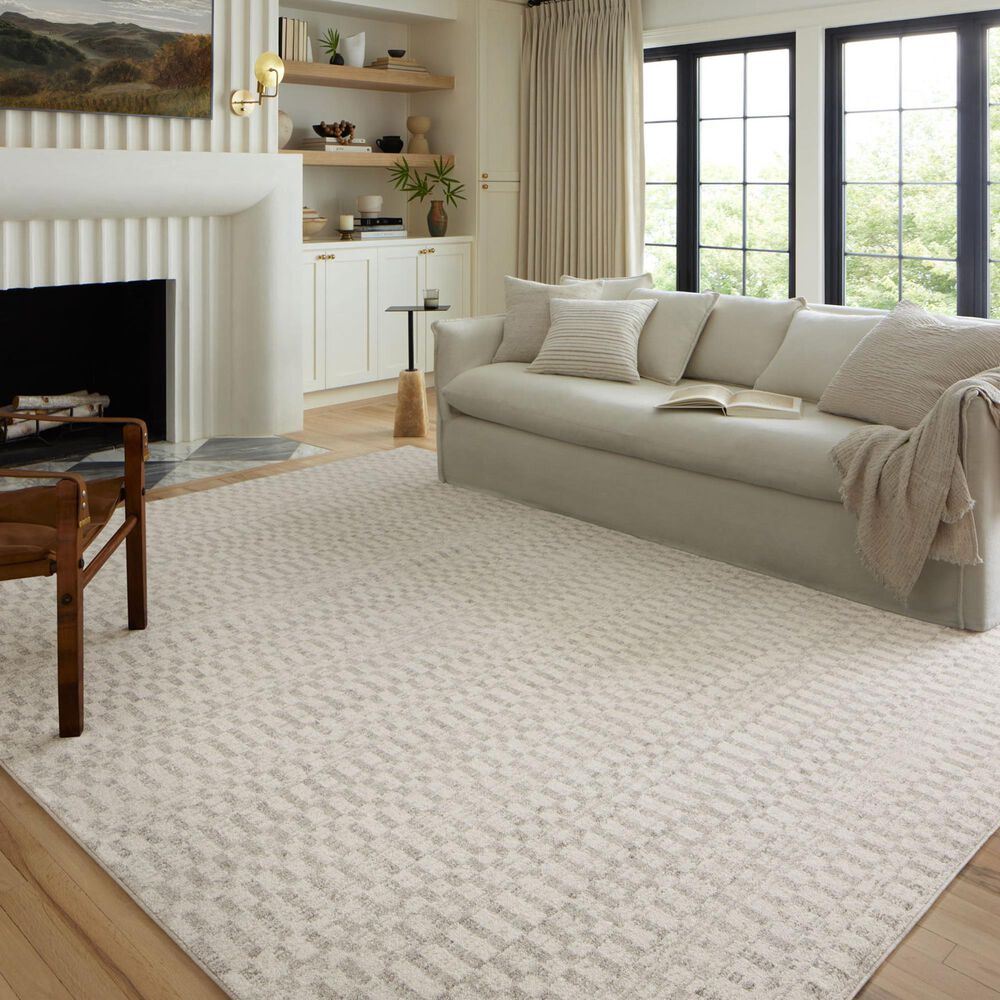 Loloi II Kamala 9&#39;2&quot; x 13&#39; Ivory and Grey Area Rug, , large