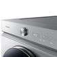Samsung Bespoke Laundry Pair with 6.1 Cu. Ft. Front Load Washer and 7.6 Cu. Ft. Gas Dryer in Silver Steel, , large