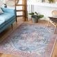 Safavieh Serapi Traditional 8" x 10" Blue and Ivory Area Rug, , large