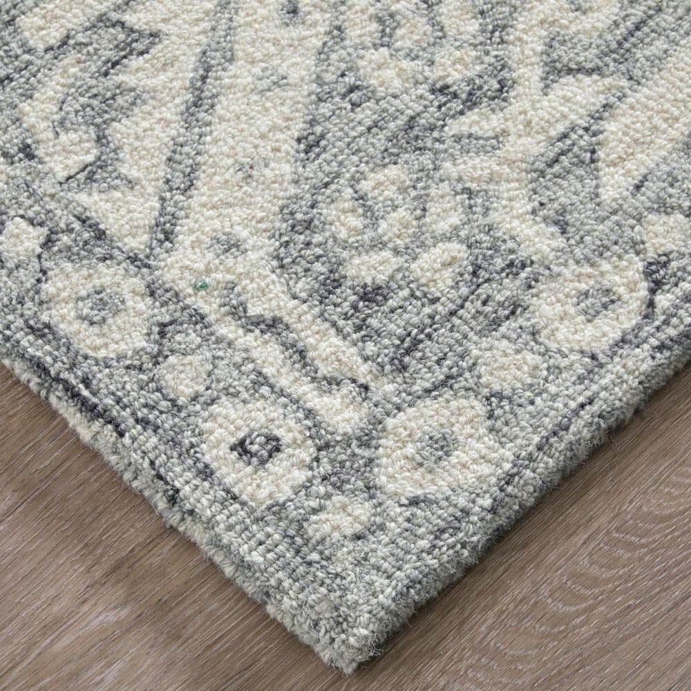 Feizy Belfort Oriental Gray 2&#39; x 3&#39; Area Rug, , large