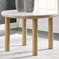 Ashley Sawdyn Dining Table in Light Brown and White - Table Only, , large