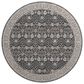 Dalyn Rug Company Hatay HY8 8" Round Black Area Rug, , large