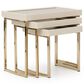 Vista Haus Lisbon 3-Piece Nesting Table Set in Silken Matte Cream, , large