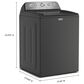 Maytag 4.7 Cu. Ft. Top Load Pet Pro Washer in Volcano Black, , large