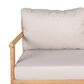 Hearth and Haven Outdoor Loveseat with Cushions and Teak Frame in Beige, , large