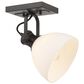 Golden Lighting Hines 1-Light Semi Flush in Rubbed Bronze with Opal Glass, , large