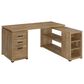Pacific Landing Yvette L-Shape Computer Desk in Mango, , large