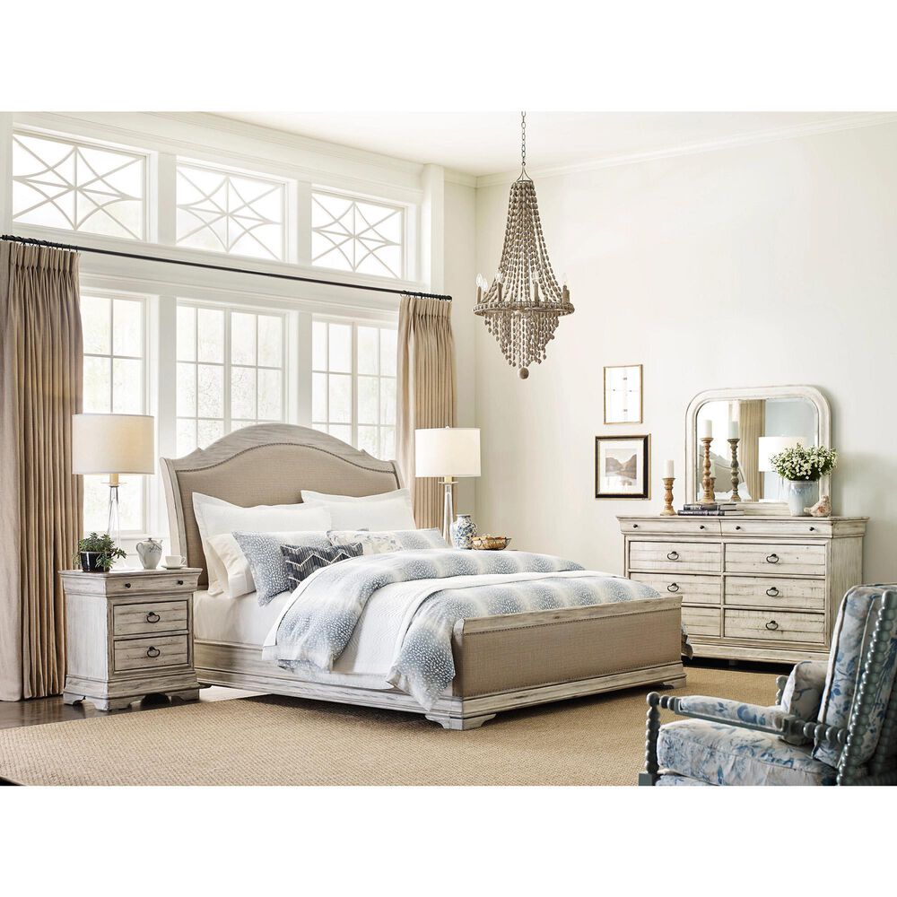 Kincaid Selwyn Landscape Mirror in Cottage White, , large