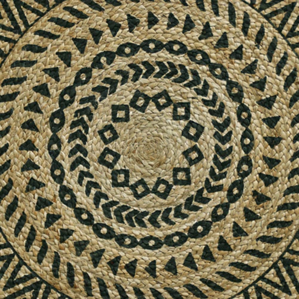 L&amp;R Resources Synergy 6&#39; Round Tan and Black Area Rug, , large
