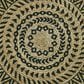 L&R Resources Synergy 6" Round Tan and Black Area Rug, , large